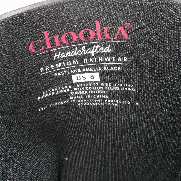 New Chooka Women's 6M Floral Shoes Tall Rain Boots Box - Picture 9 of 12